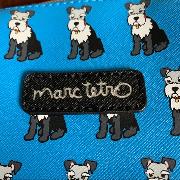 NWT Marc Tetro Mini Schnauzer Makeup Pencil Bag - Picture 3 of 7